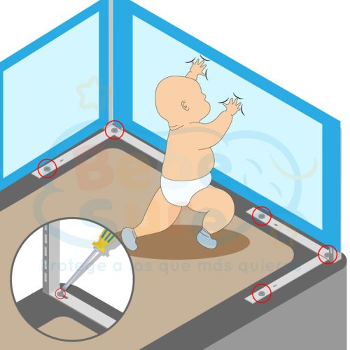 4 barandas Gris Para cama Queen 160x200 cm Altura colchón hasta 27 cm - Imagen 10