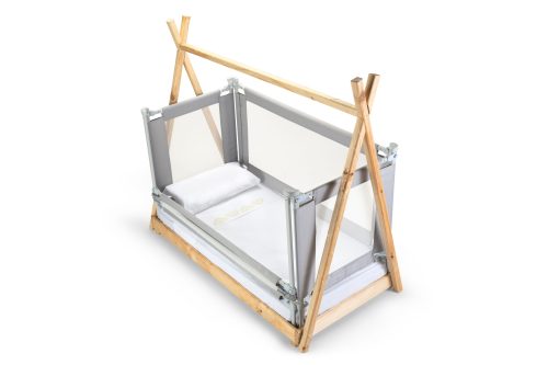 4 Barandas Para Cama transición/ Montessori 70x70x140x140 cm Gris Altura colchón hasta 27 cm - Imagen 20