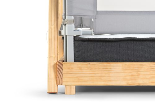 4 Barandas Para Cama transición/ Montessori 70x70x140x140 cm Gris Altura colchón hasta 27 cm - Imagen 11