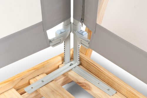 4 Barandas Para Cama transición/ Montessori 70x70x140x140 cm Gris Altura colchón hasta 27 cm - Imagen 7