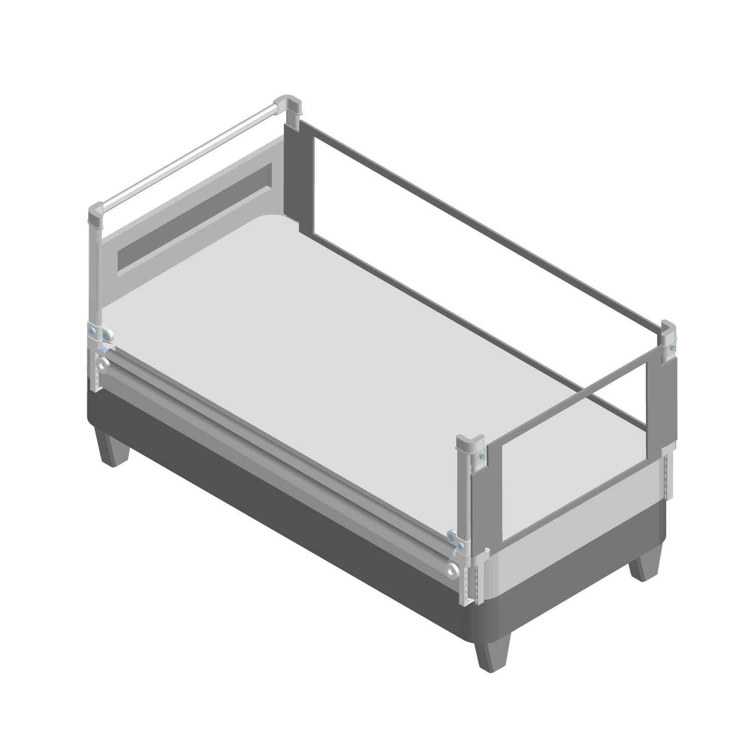 1 Soporte para cabecera 105 cm para baranda Altura colchón hasta 27 cm - Imagen 4