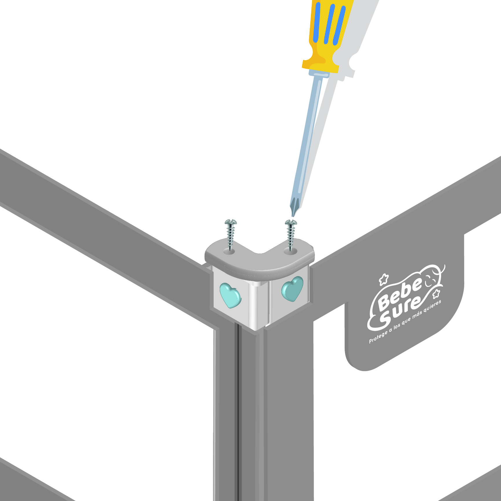 1 Soporte para cabecera 160 cm para baranda Altura colchón hasta 38 cm - Imagen 4