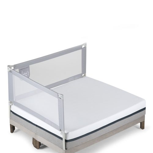 2 barandas Para cama 1 Plaza Gris 90x190 cm Altura colchón hasta 38 cm